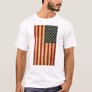 Verenigde Staten Grunge Flag Mannen T-shirt