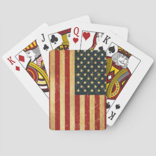 Verenigde Staten  Grunge Flag Pokerkaarten