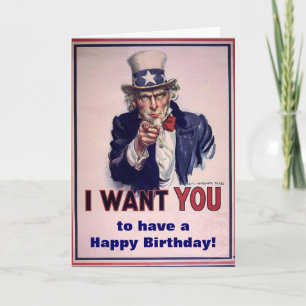 "Verenigde Staten - Happy Birthday" Kaart
