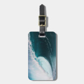 Verenigde Staten, Hawaii, Oahu, Grote golven Bagagelabel (Voorkant verticaal)