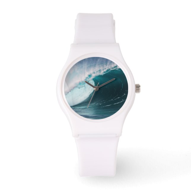 Verenigde Staten, Hawaii, Oahu, Grote golven Horloge (Voorkant)