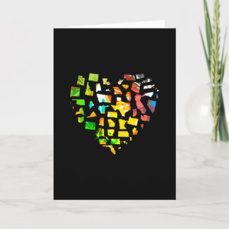 Verenigde Staten Heart Map Kaart