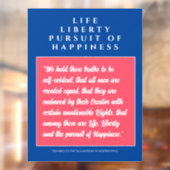 Verenigde Staten: Het leven, de vrijheid en het na Raamsticker (Vel 2)