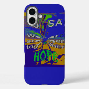 Verenigde Staten Hoop samen sterker iPhone 16 Plus Hoesje
