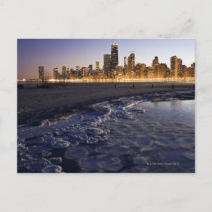 Verenigde Staten, Illinois, Chicago, City skyline  Briefkaart
