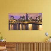 Verenigde Staten, Illinois, Chicago, City skyline Canvas Afdruk (Insitu (Woonkamer))