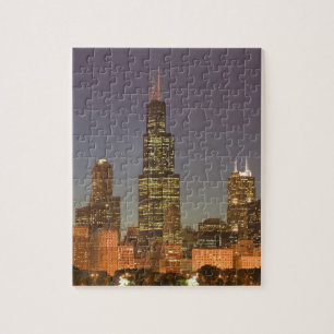 Verenigde Staten, Illinois, Chicago: City Skyline  Legpuzzel