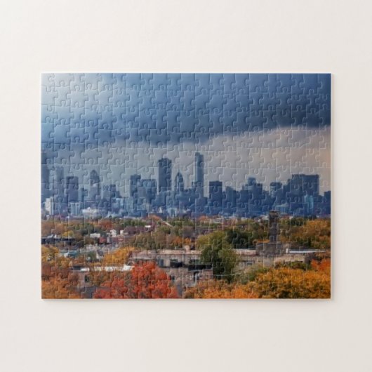 Verenigde Staten, Illinois, Chicago, cityscape Legpuzzel (Horizontaal)