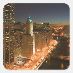 Verenigde Staten, Illinois, Chicago: De regel: Geb Vierkante Sticker