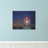 Verenigde Staten, Illinois, Chicago, Vierde vuurwe Canvas Afdruk (Insitu (Houten vloer))