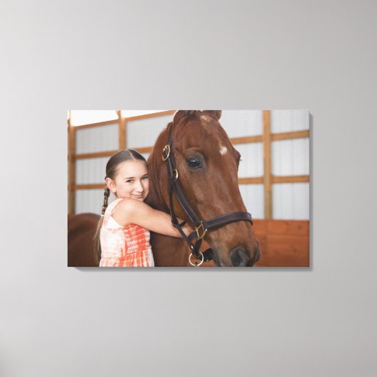 Verenigde Staten, Illinois, Metamora, portret van Canvas Afdruk (Voorkant)