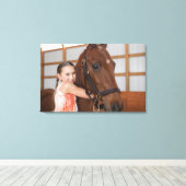 Verenigde Staten, Illinois, Metamora, portret van Canvas Afdruk (Insitu (Houten vloer))