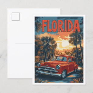 Verenigde Staten  illustratie reizen Briefkaart