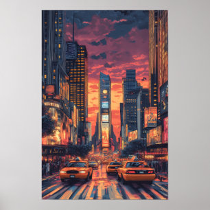 Verenigde Staten Illustratie Reizen Poster