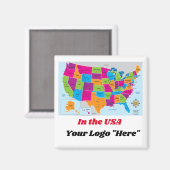 Verenigde Staten Kaart Design Magnet Magneet (Voorkant / Achterkant)