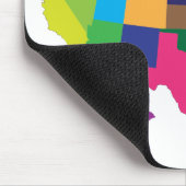 Verenigde Staten-Kaart-MultiColored Muismat (Hoek)