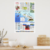 " Verenigde Staten: kaart van 1995 voor herontdekk Poster (Keuken)