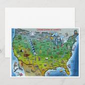 Verenigde Staten - Kaartuitnodiging Kaart (Voorkant / Achterkant)