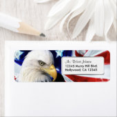 Verenigde Staten Kale Eagle Return Adres Label (Insitu)