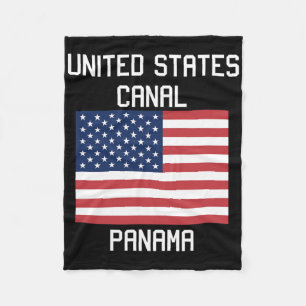 Verenigde Staten Kanaal Panama Kanaal Trump 2025 H Fleece Deken