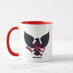 Verenigde Staten Large Eagle Two-Tone Mok