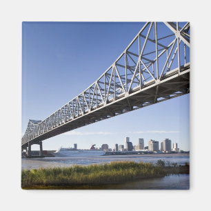 Verenigde Staten, Louisiana, New Orleans. Skyline  Magneet