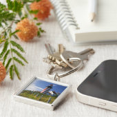 Verenigde Staten, Maine, Lubec. vuurtoren West Quo Sleutelhanger (Zijkant)