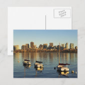 Verenigde Staten, Massachusetts, Boston skyline 3 Briefkaart (Voorkant / Achterkant)