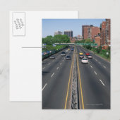 Verenigde Staten, Massachusetts, Boston, verkeer o Briefkaart (Voorkant / Achterkant)