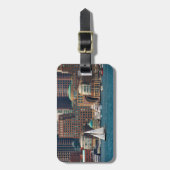 Verenigde Staten, Massachusetts. Boston Waterfront Bagagelabel (Voorkant verticaal)