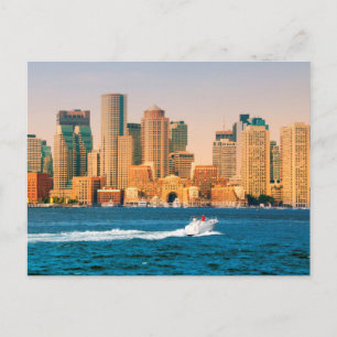 Verenigde Staten, Massachusetts. Boston Waterfront Briefkaart