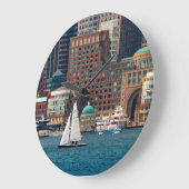 Verenigde Staten, Massachusetts. Boston Waterfront Grote Klok (Hoek)