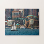 Verenigde Staten, Massachusetts. Boston Waterfront Legpuzzel (Horizontaal)