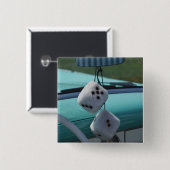 Verenigde Staten, Massachusetts, Gloucester. Fuzzy Vierkante Button 5,1 Cm (Voorkant /achterkant)