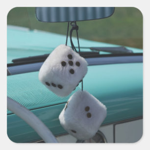 Verenigde Staten, Massachusetts, Gloucester. Fuzzy Vierkante Sticker