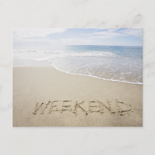 Verenigde Staten, Massachusetts, Word 'weekend' Briefkaart (Voorkant)