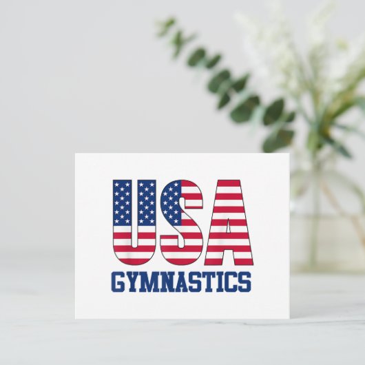 Verenigde Staten met American Flag Gymnastics Spor (Staand voorkant)