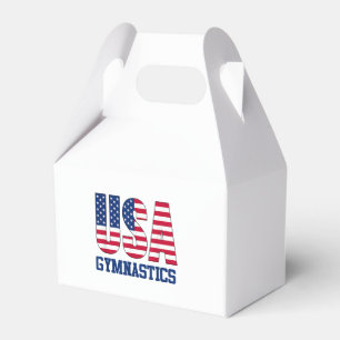 Verenigde Staten met American Flag Gymnastics Spor Bedankdoosjes