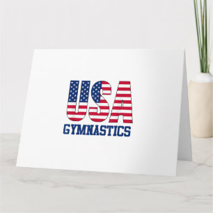 Verenigde Staten met American Flag Gymnastics Spor Kaart