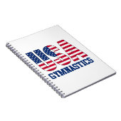 Verenigde Staten met American Flag Gymnastics Spor Notitieboek (Rechterzijde)