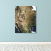 Verenigde Staten, Midden- en western Canvas Afdruk (Insitu (Houten vloer))