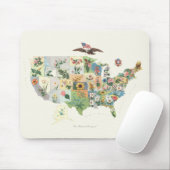 Verenigde Staten - Nationale Bouquet Muismat (Met muis)