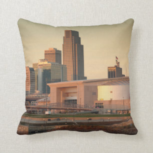 Verenigde Staten, Nebraska, Omaha, Skyline Kussen