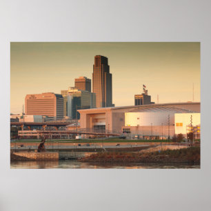Verenigde Staten, Nebraska, Omaha, Skyline Poster