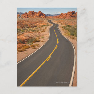Verenigde Staten, Nevada, Valley of Fire, woestijn Briefkaart