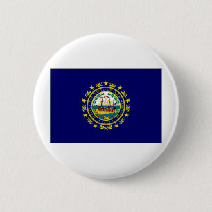 Verenigde Staten New Hampshire Flag Ronde Button 5,7 Cm