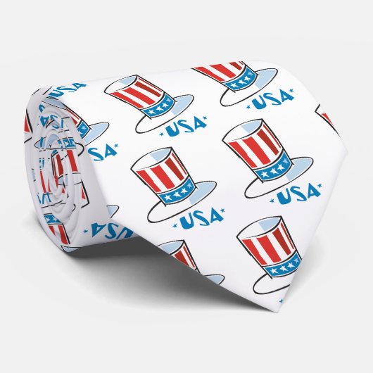 Verenigde Staten oom Sam Pet Stropdas (Opgerold)