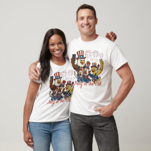 Verenigde Staten Patriotic Animals T-shirt