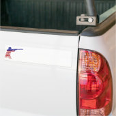 Verenigde Staten Patriottisch Geweer Schieten Bumpersticker (Op Truck)