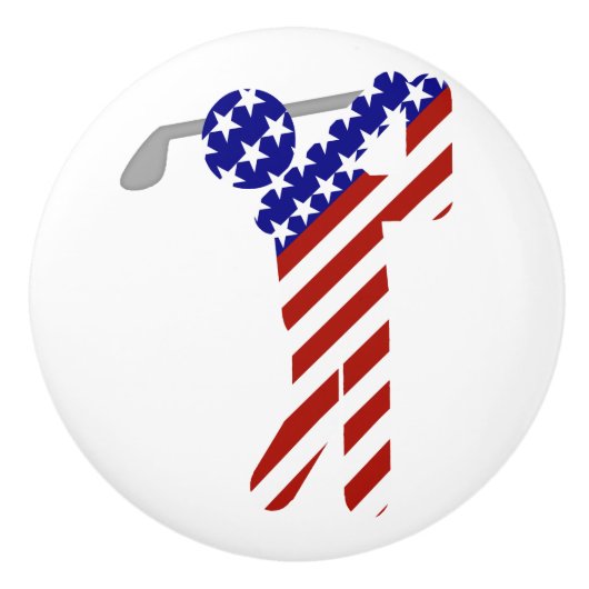 Verenigde Staten Patriottisch MANNEN Keramische Knop (Voorkant)